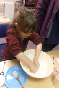 Making bread dough