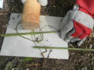 Making Nettle cordage